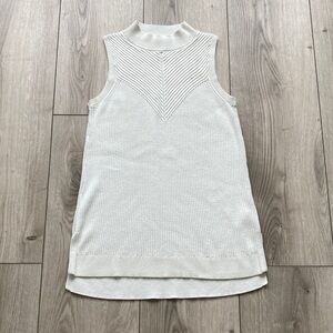 Banana Republic Mock Neck Sweater Tank Sleeveless White Women’s Medium Spring